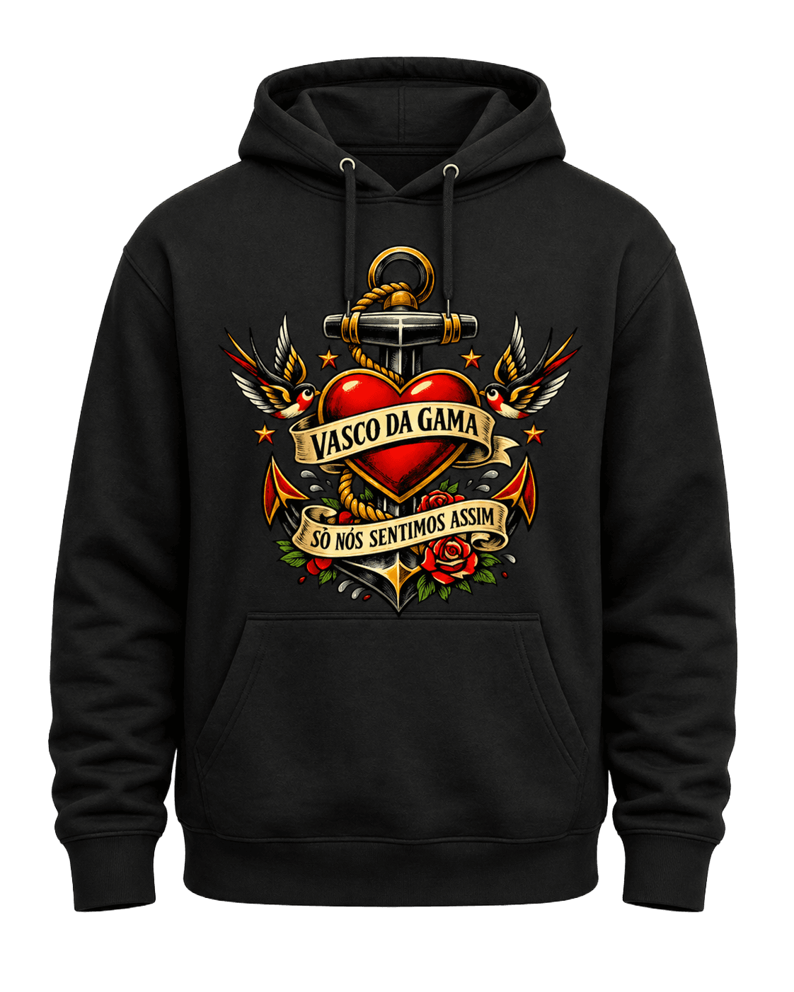 Hoodie Marcha Vasco da Gama — estampagem Âncora